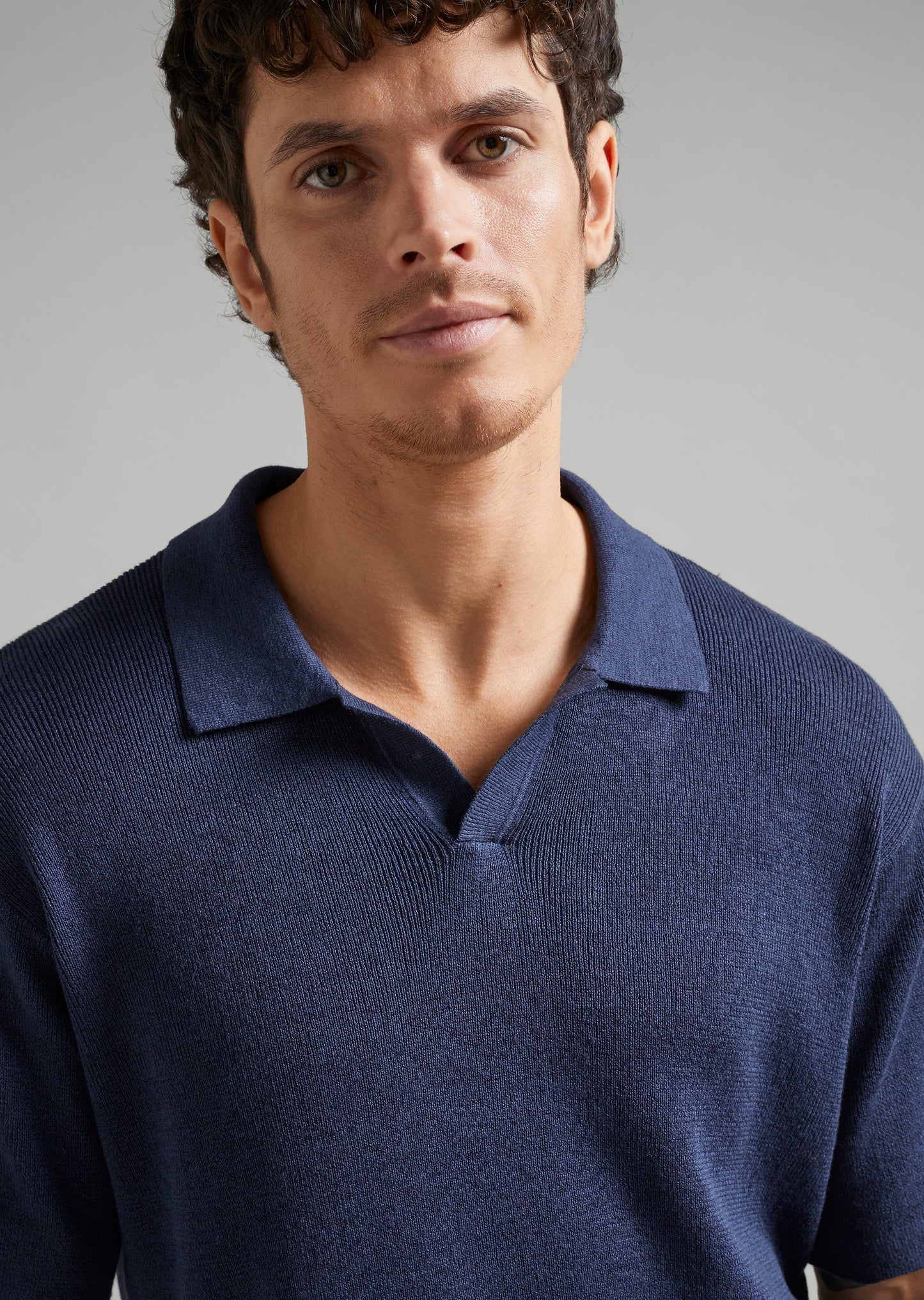 Linen Knit Polo