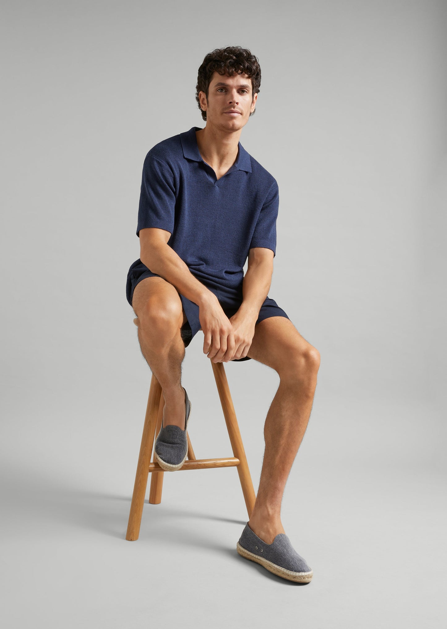 Linen Knit Polo