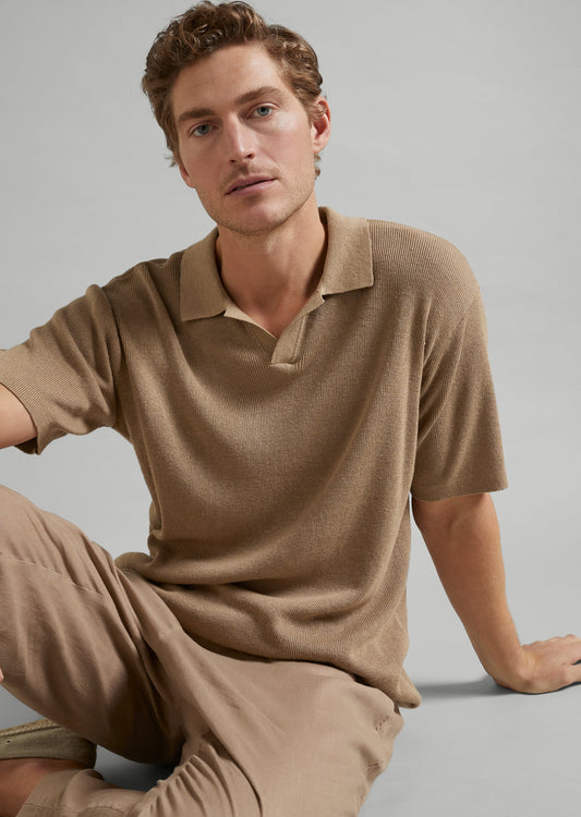 Linen Knit Polo