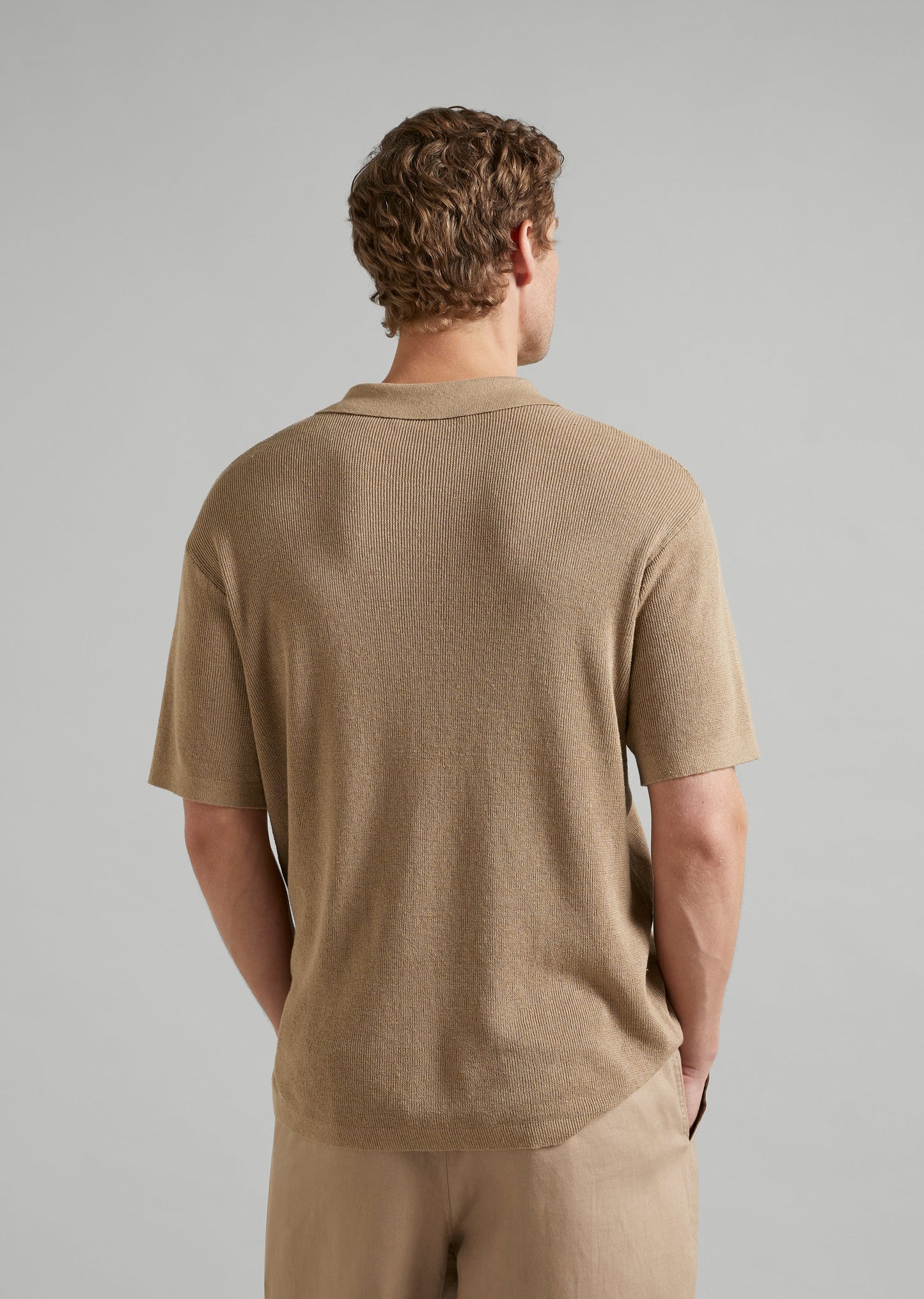 Linen Knit Polo