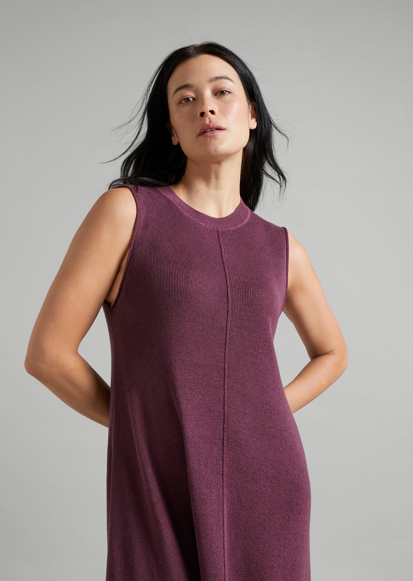 Linen Knit Tank Dress
