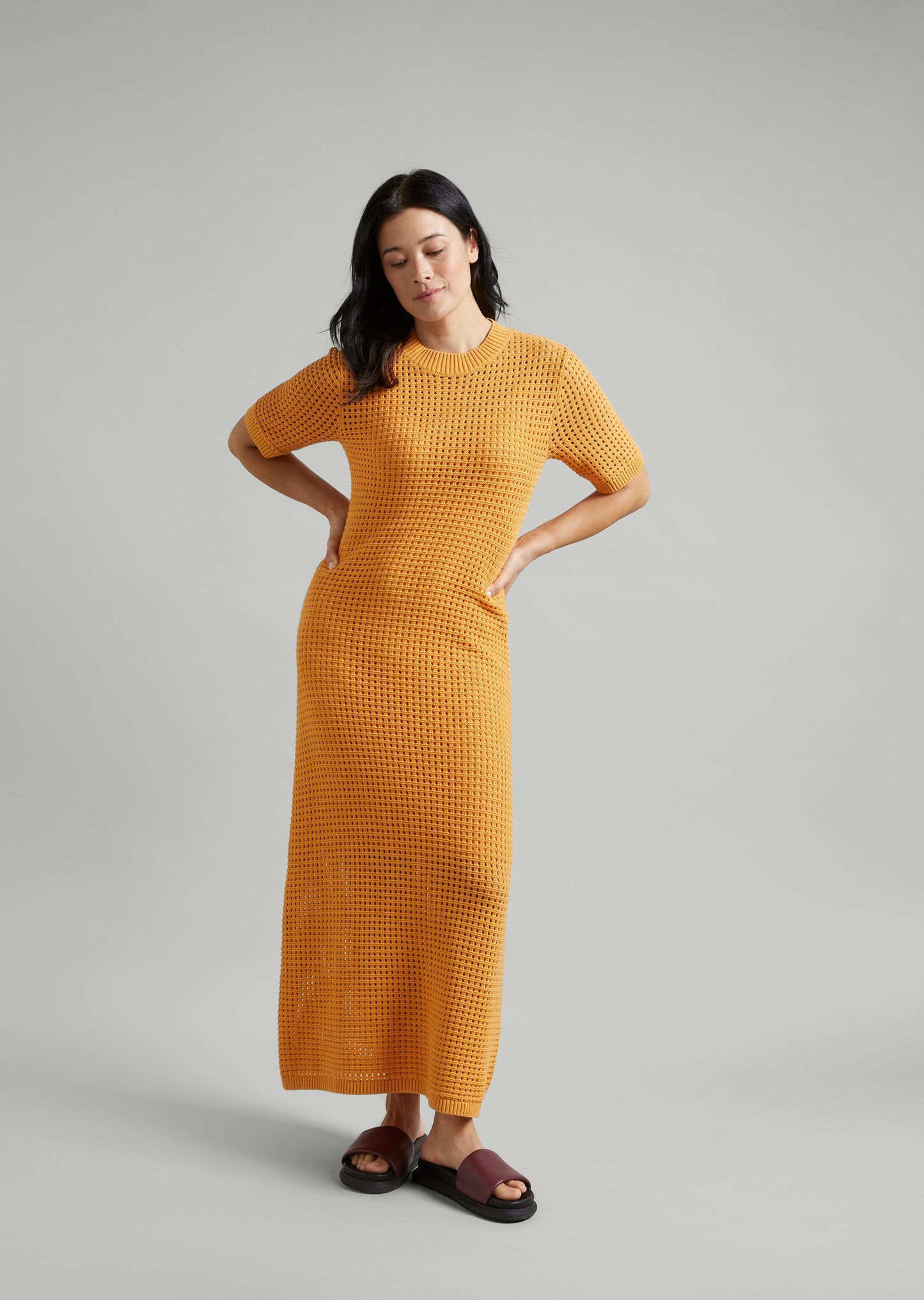 Pointelle Knit Dress