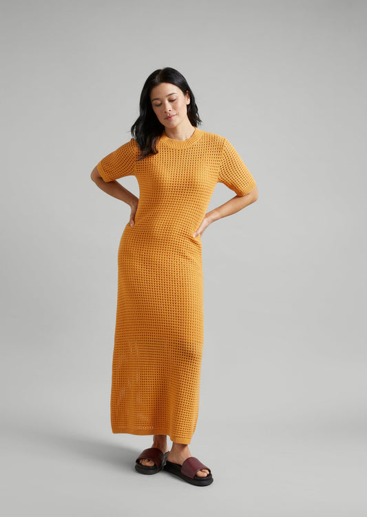 Pointelle Knit Dress