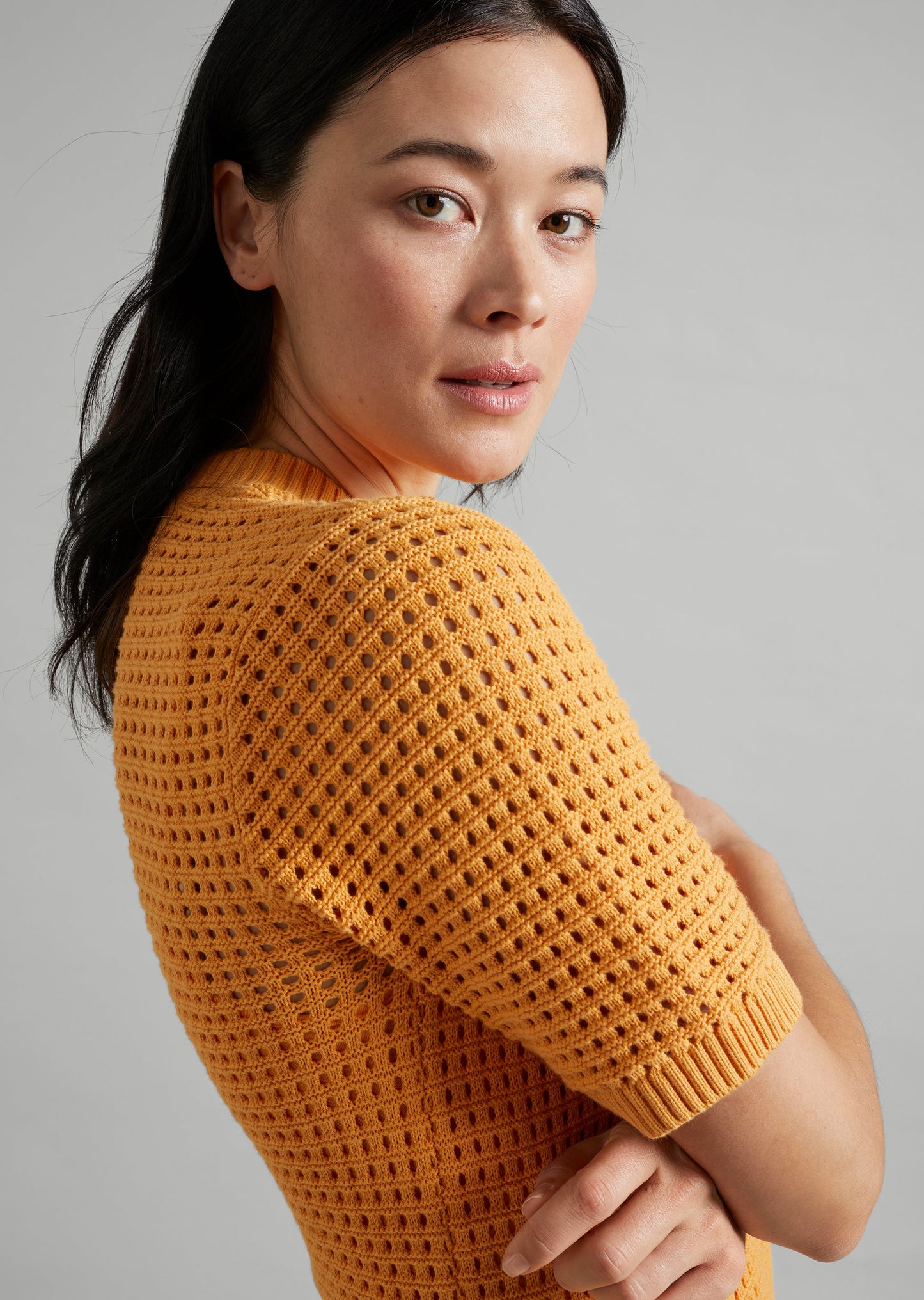 Pointelle Knit Dress