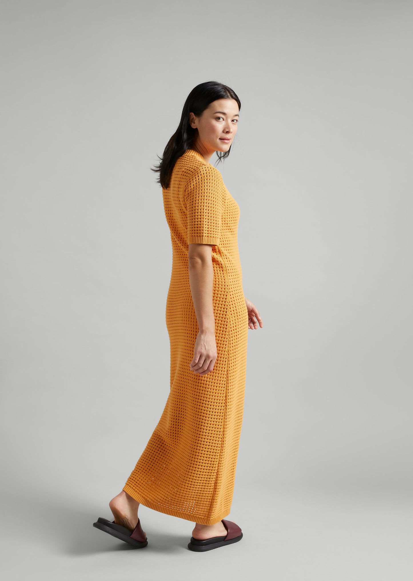 Pointelle Knit Dress