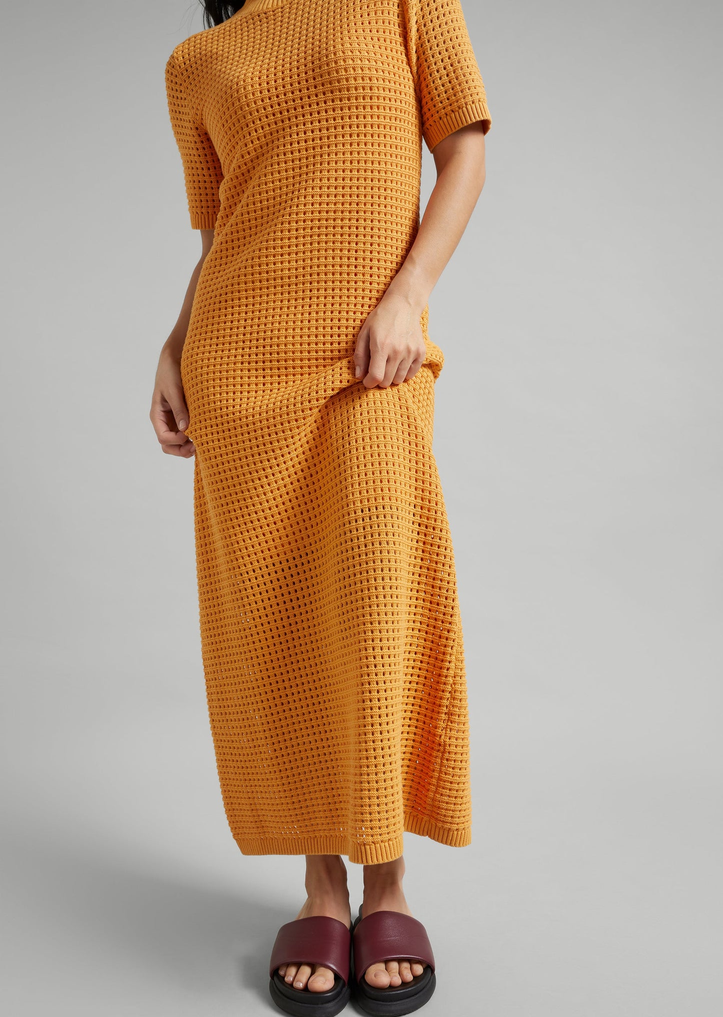 Pointelle Knit Dress