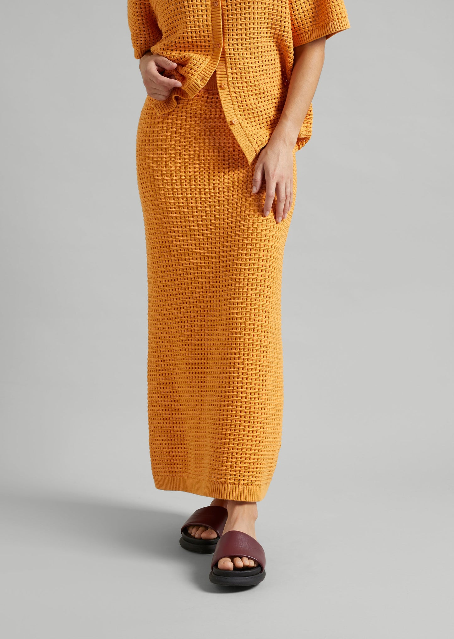 Pointelle Knit Skirt