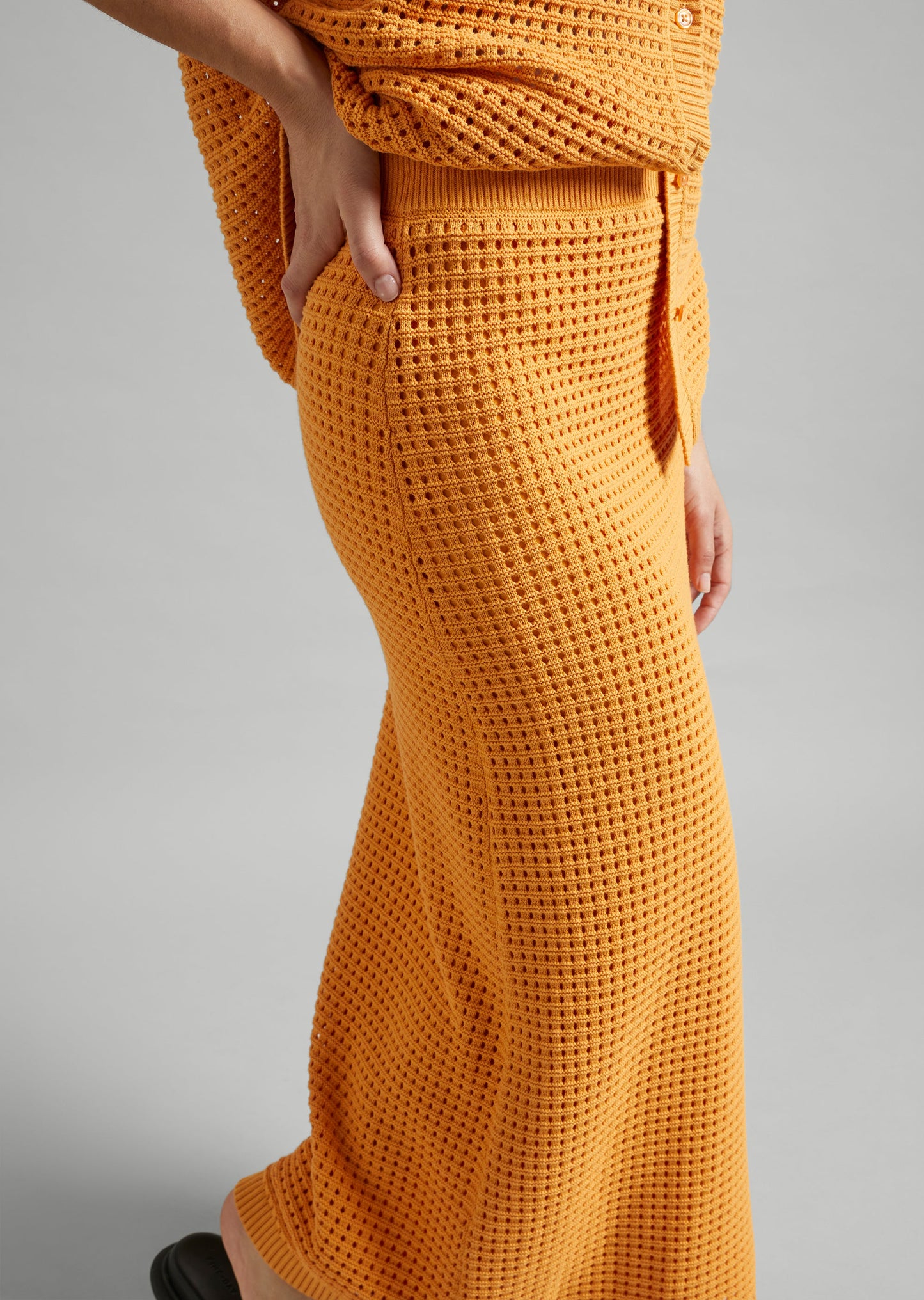 Pointelle Knit Skirt
