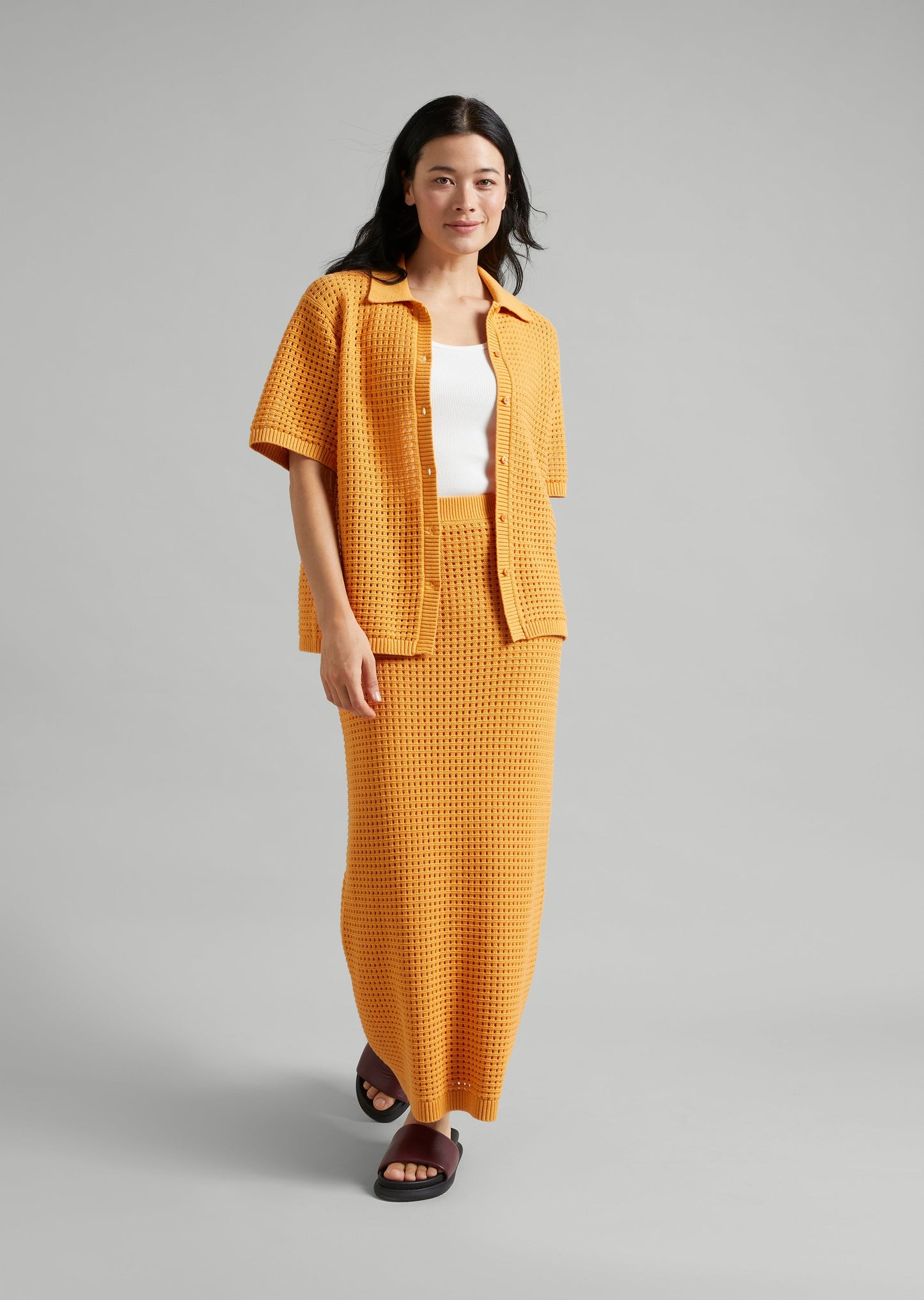 Pointelle Knit Skirt