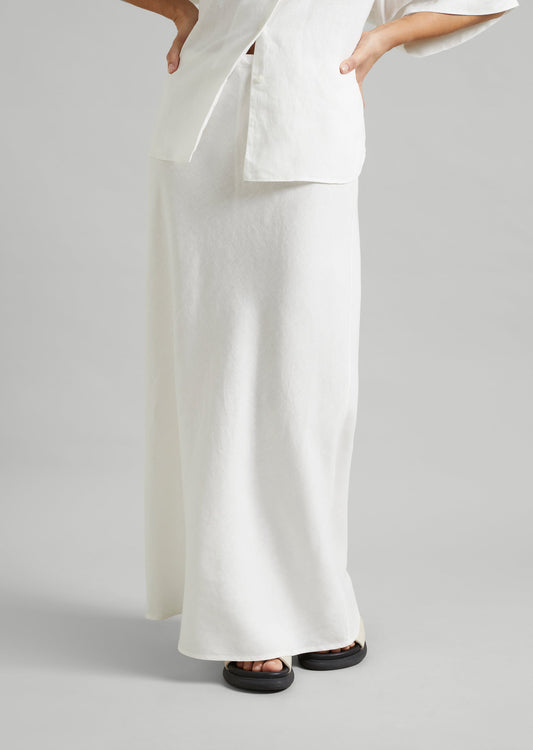 Linen Maxi Skirt
