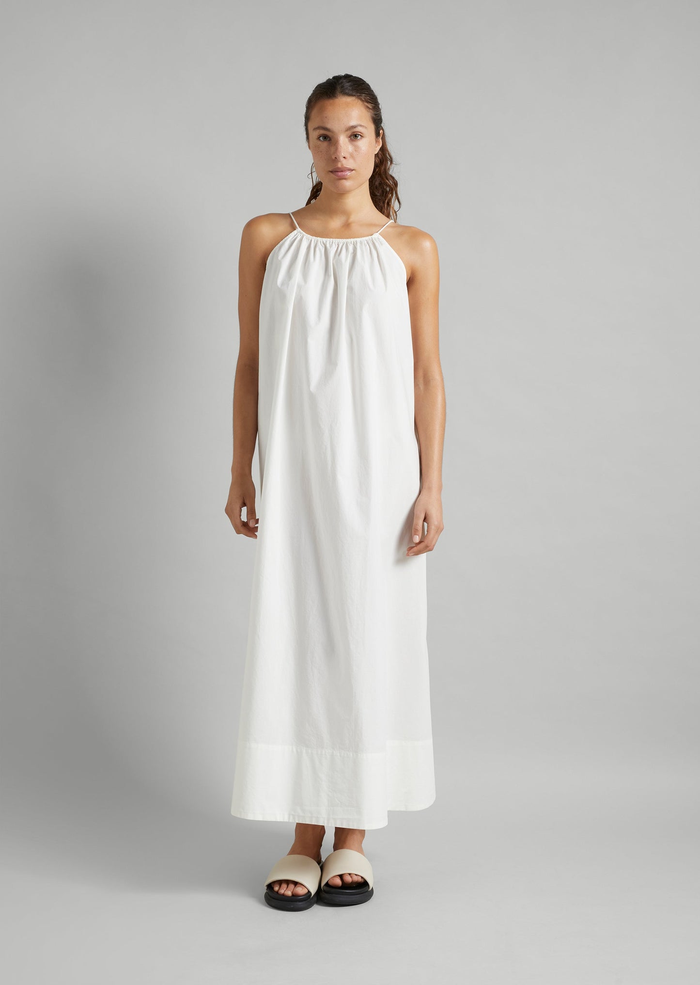Cotton Poplin Maxi Dress