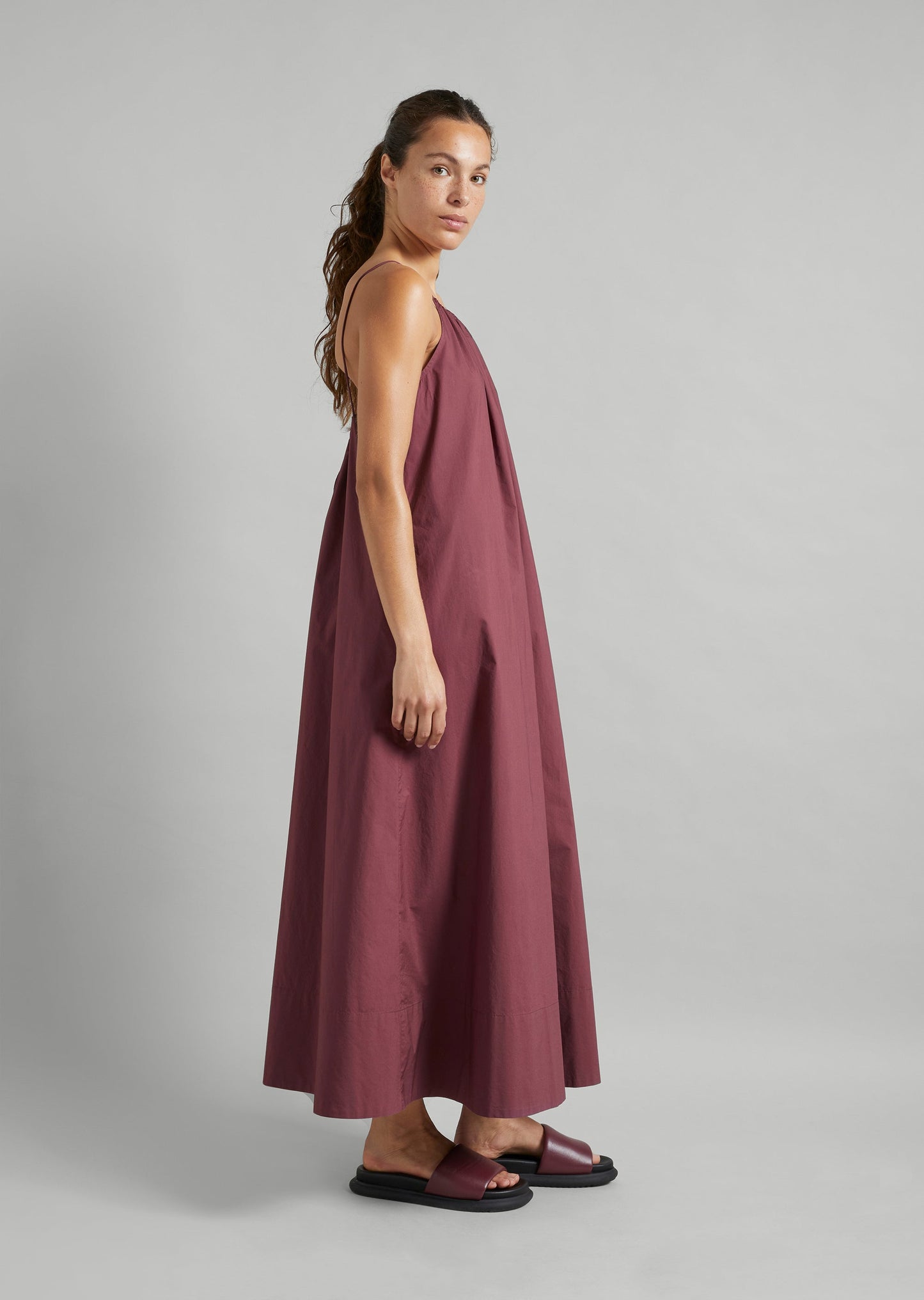 Cotton Poplin Maxi Dress