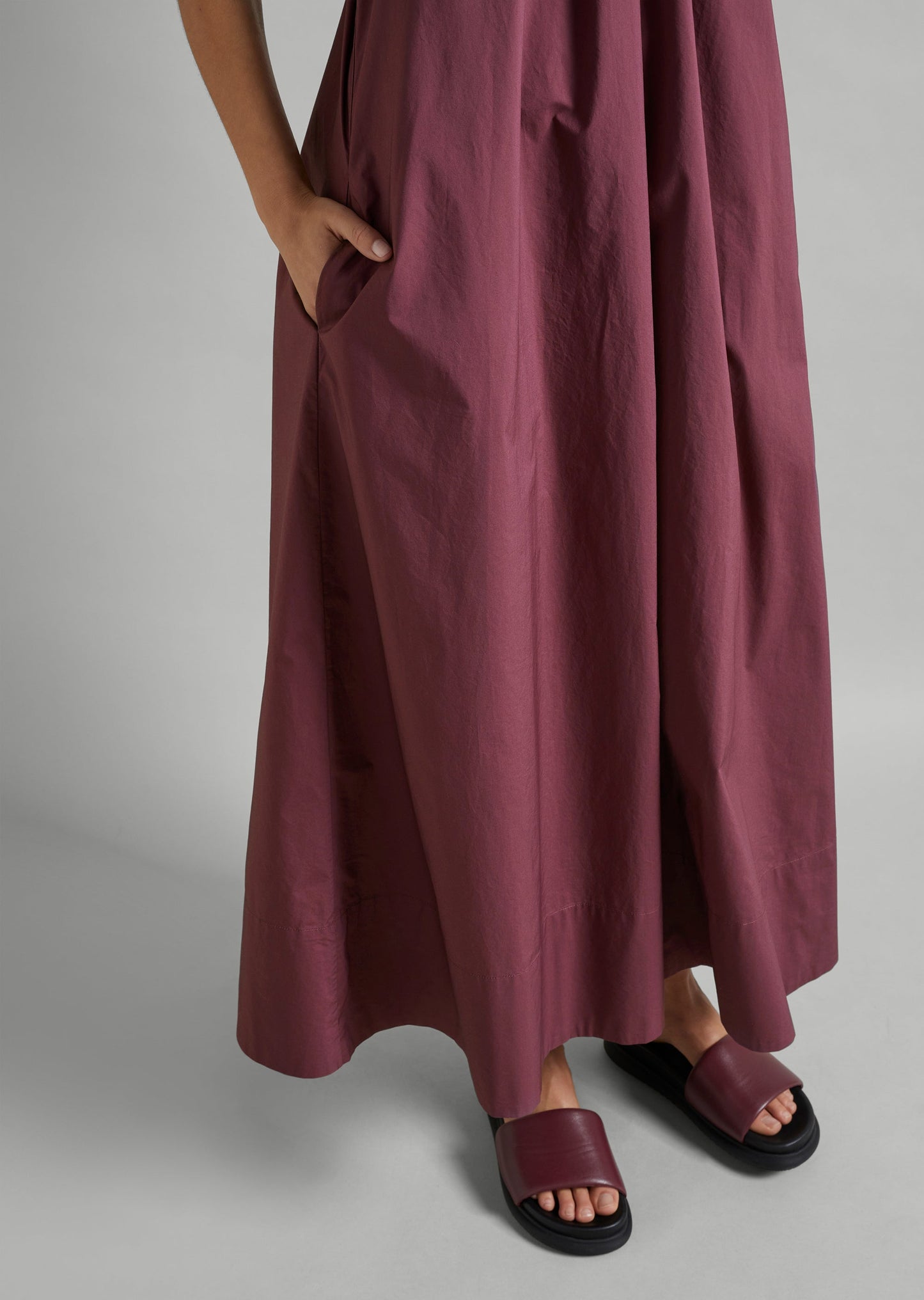 Cotton Poplin Maxi Dress