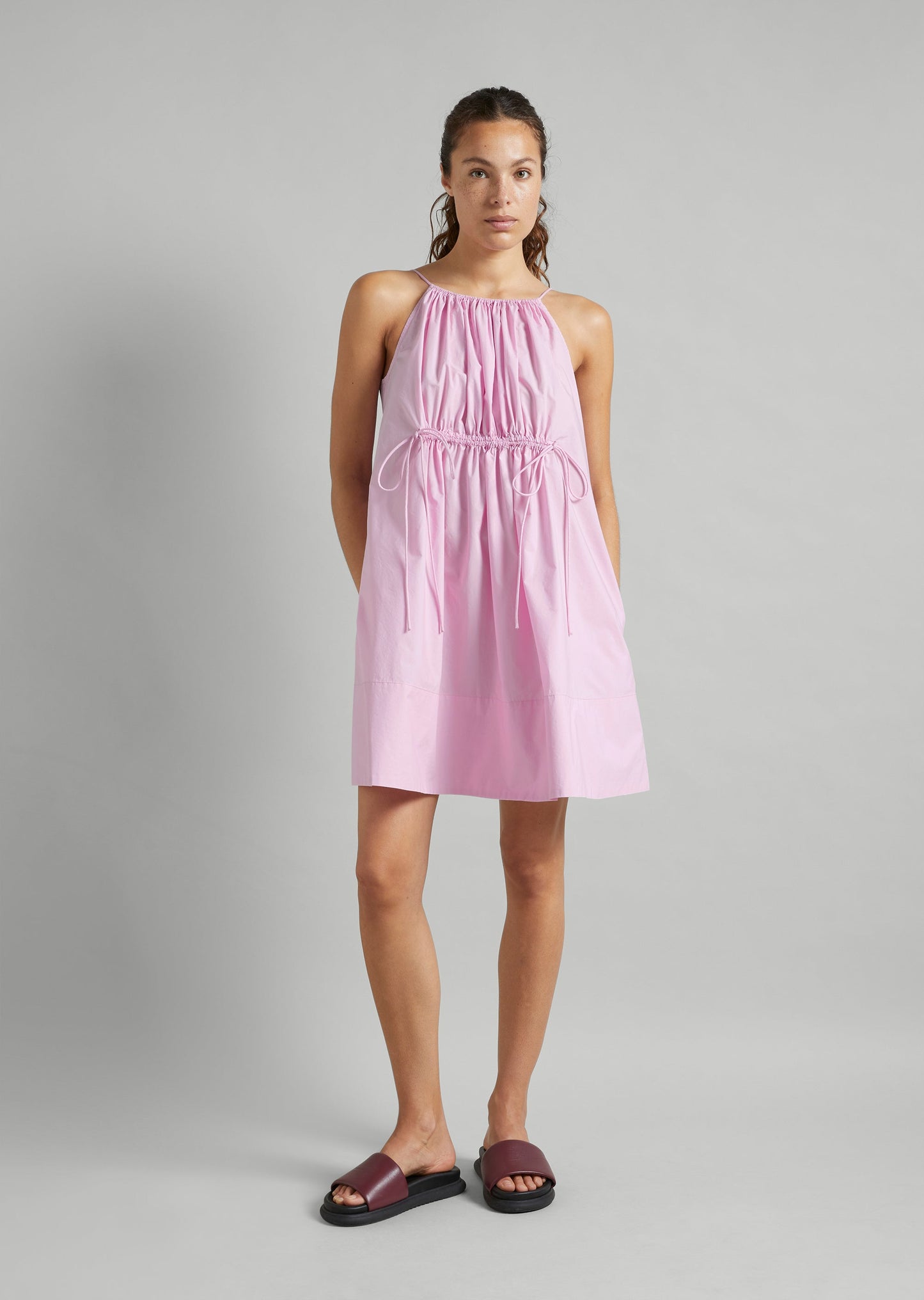 Cotton Poplin Mini Dress