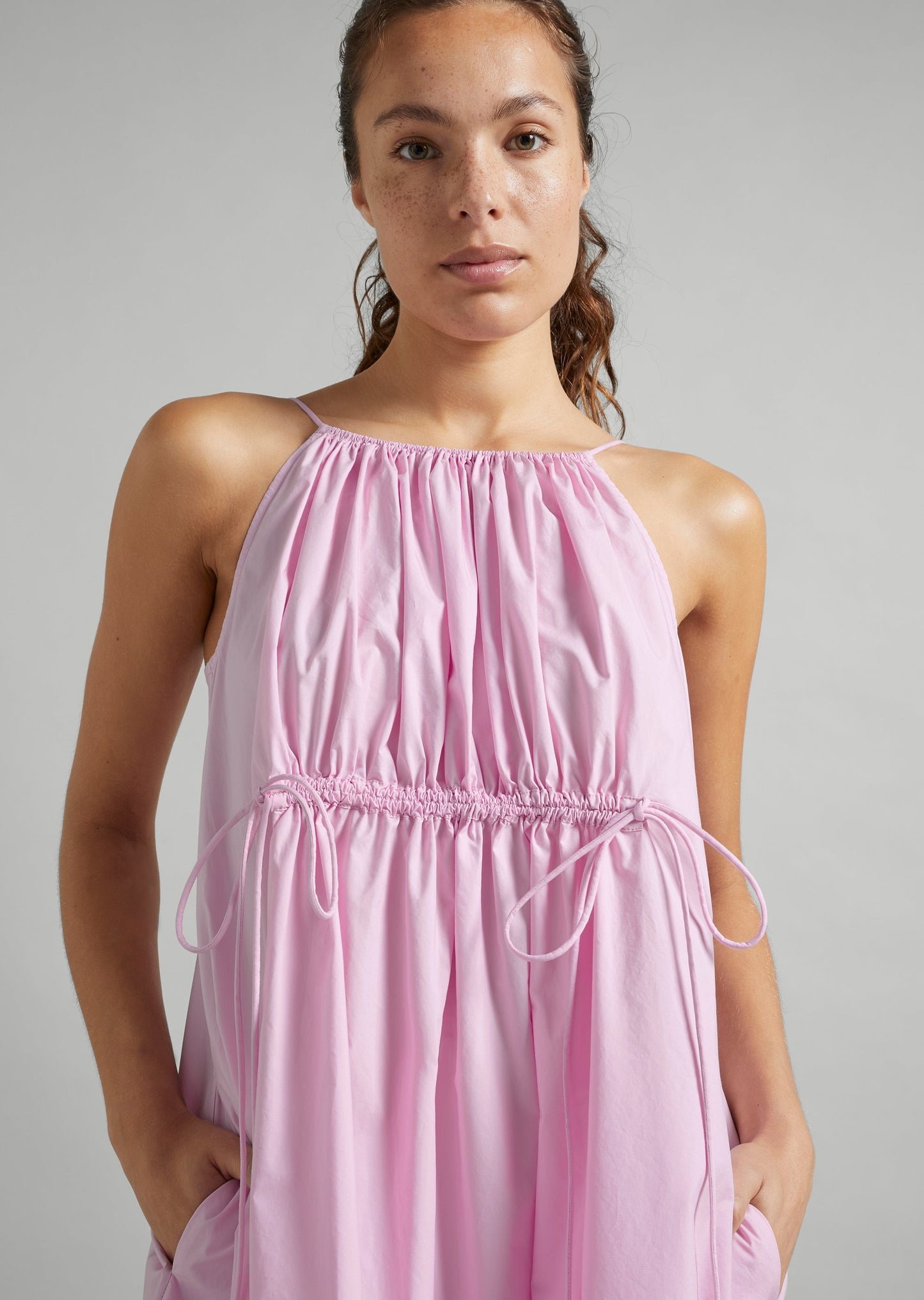 Cotton Poplin Mini Dress