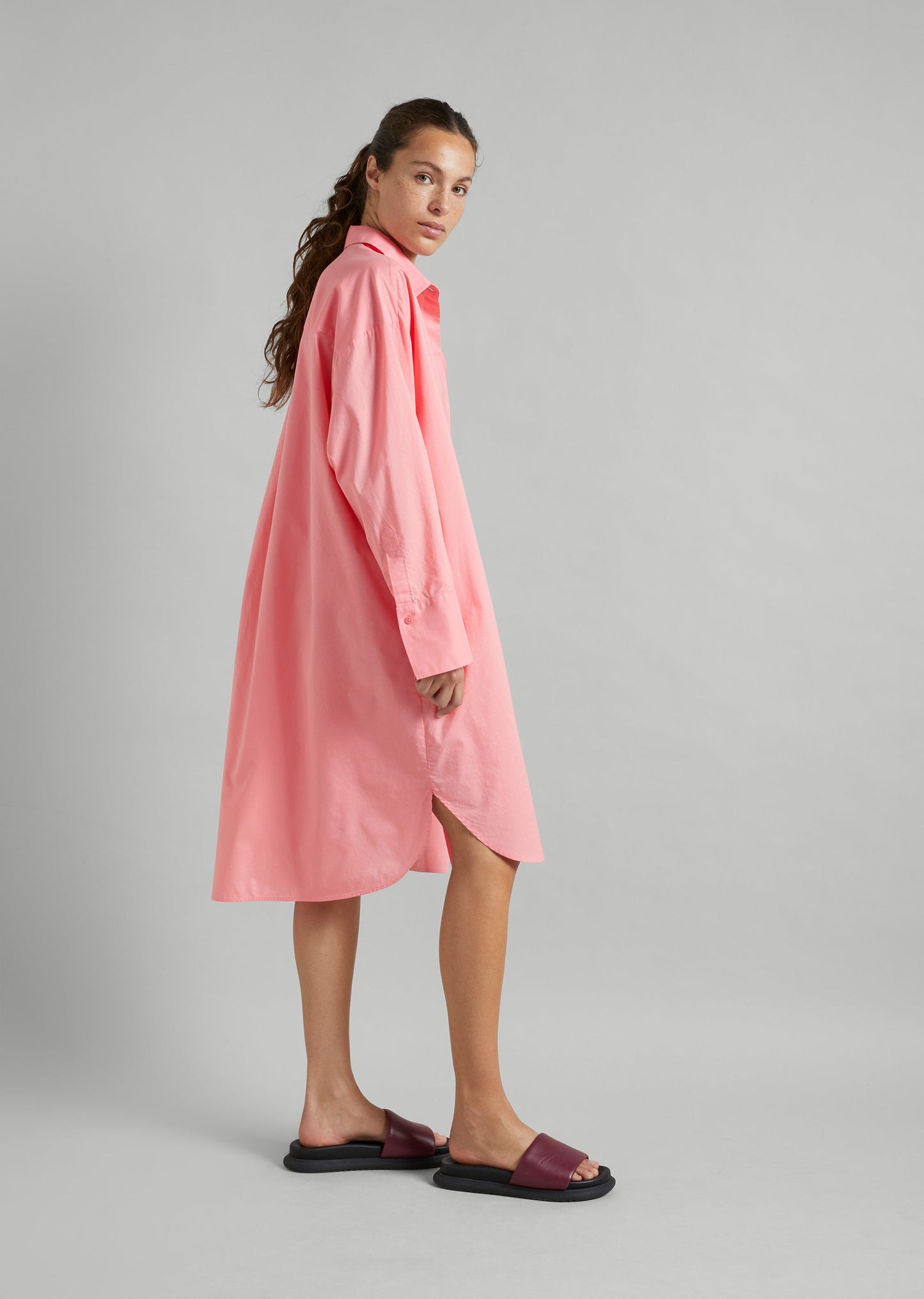 Cotton Lawn Shirt Dress