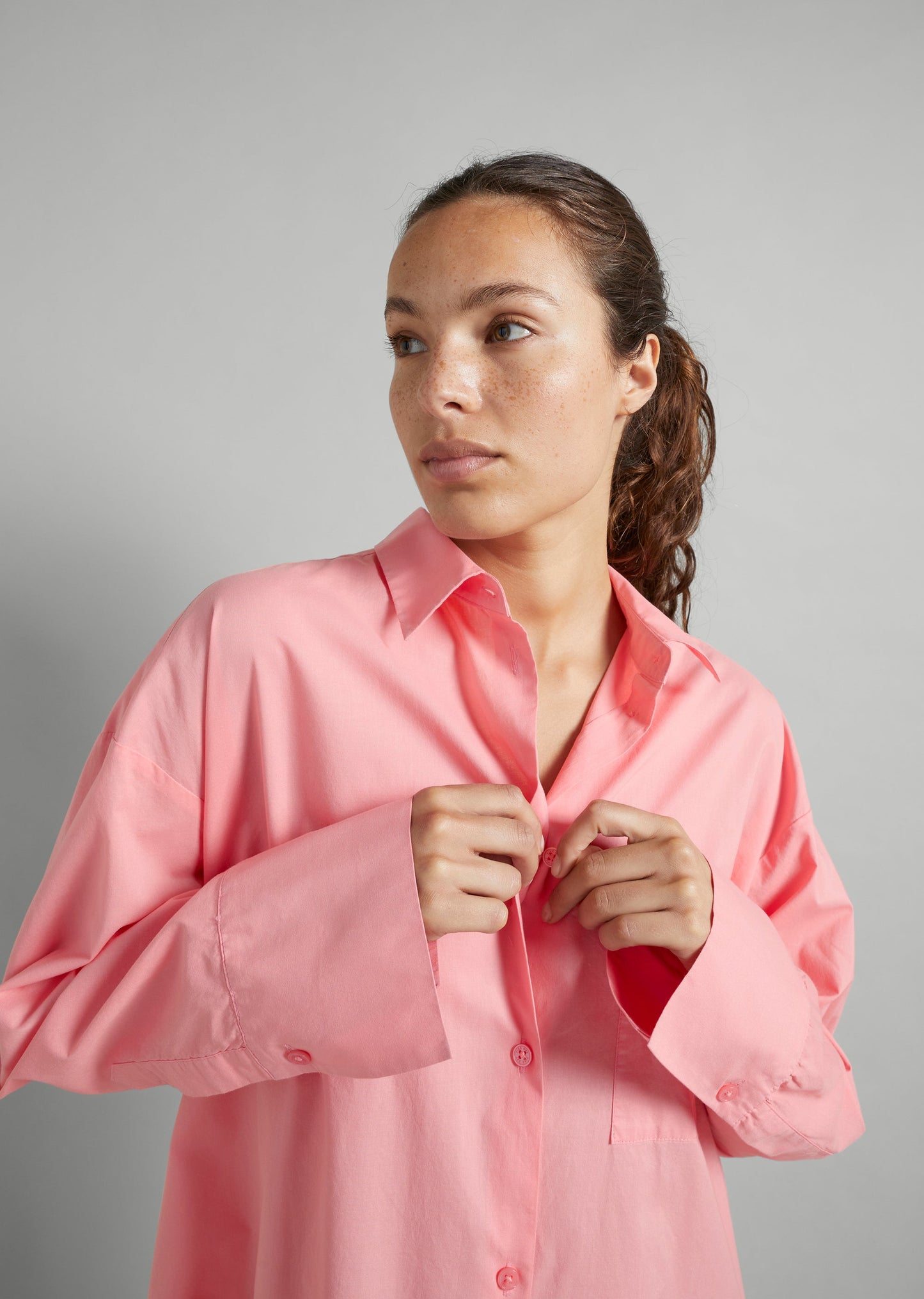 Cotton Lawn Shirt Dress