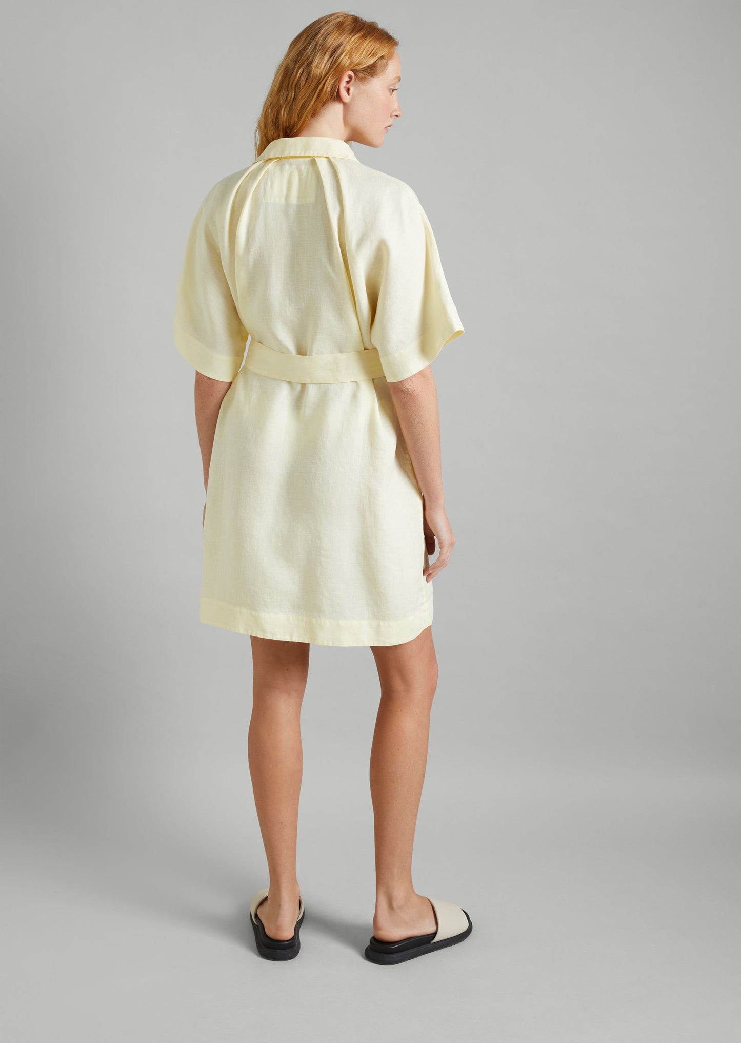 Linen Mini Shirt Dress
