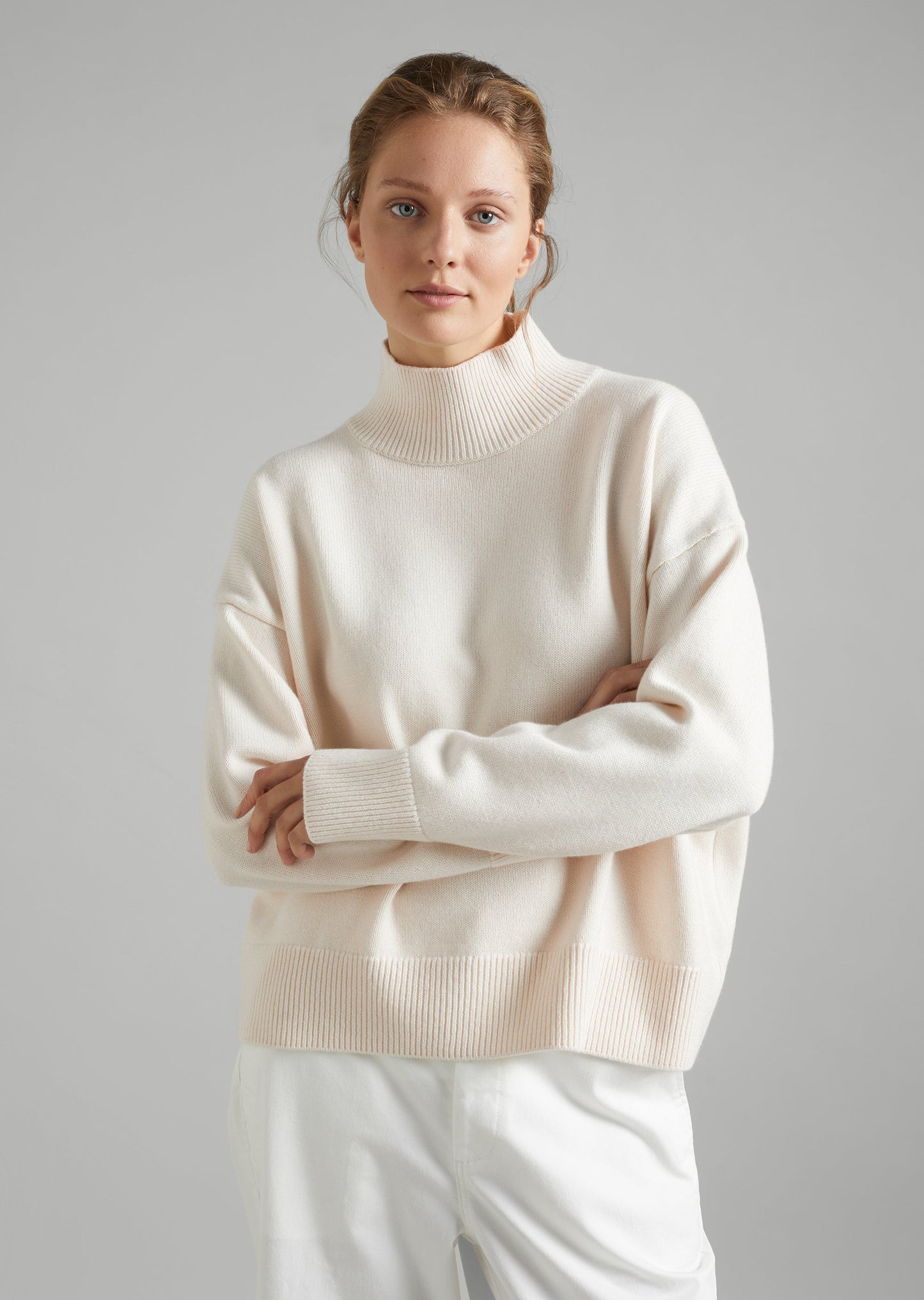 Mock Neck Knit Jumper
