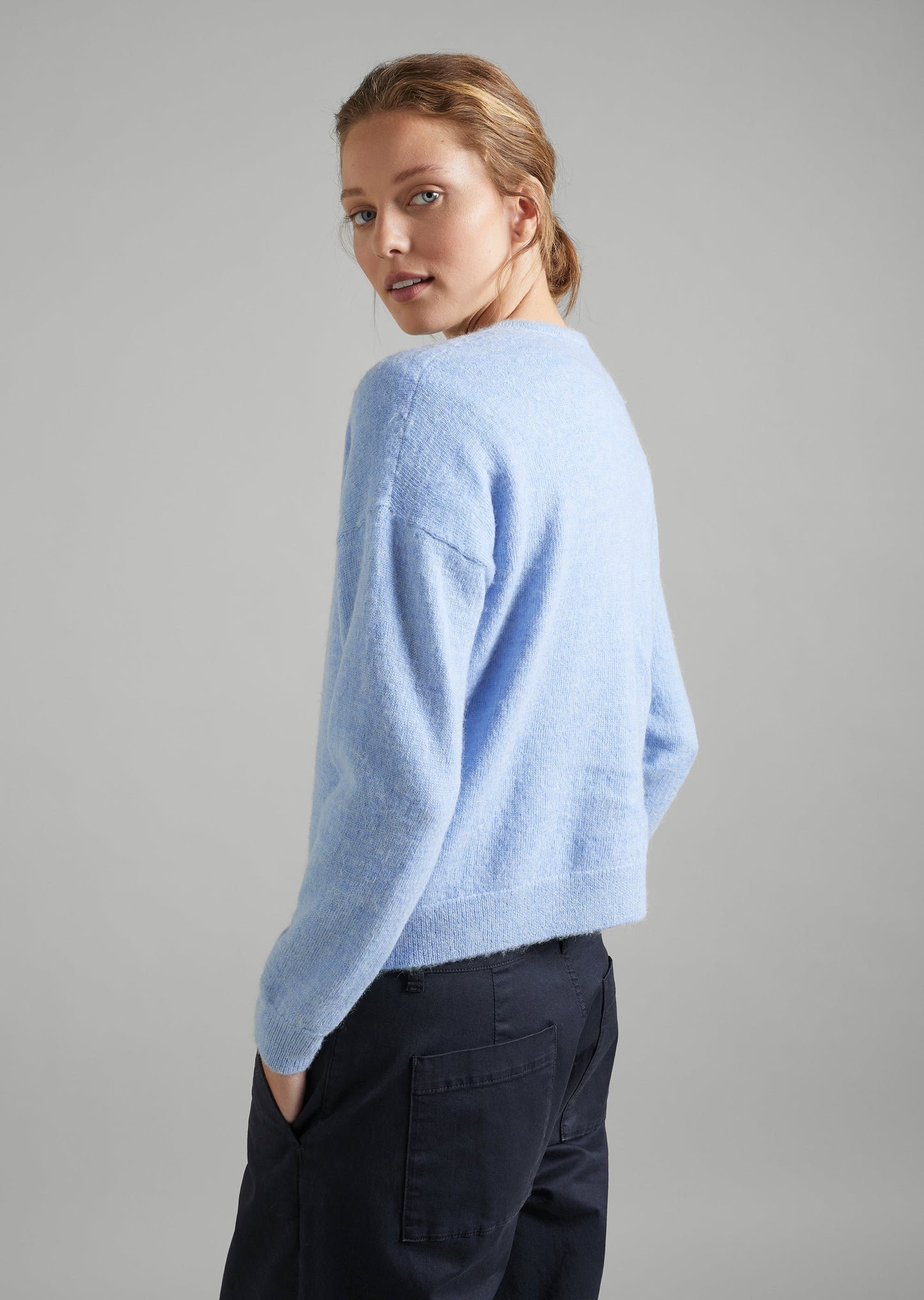 Crew Neck Cardigan