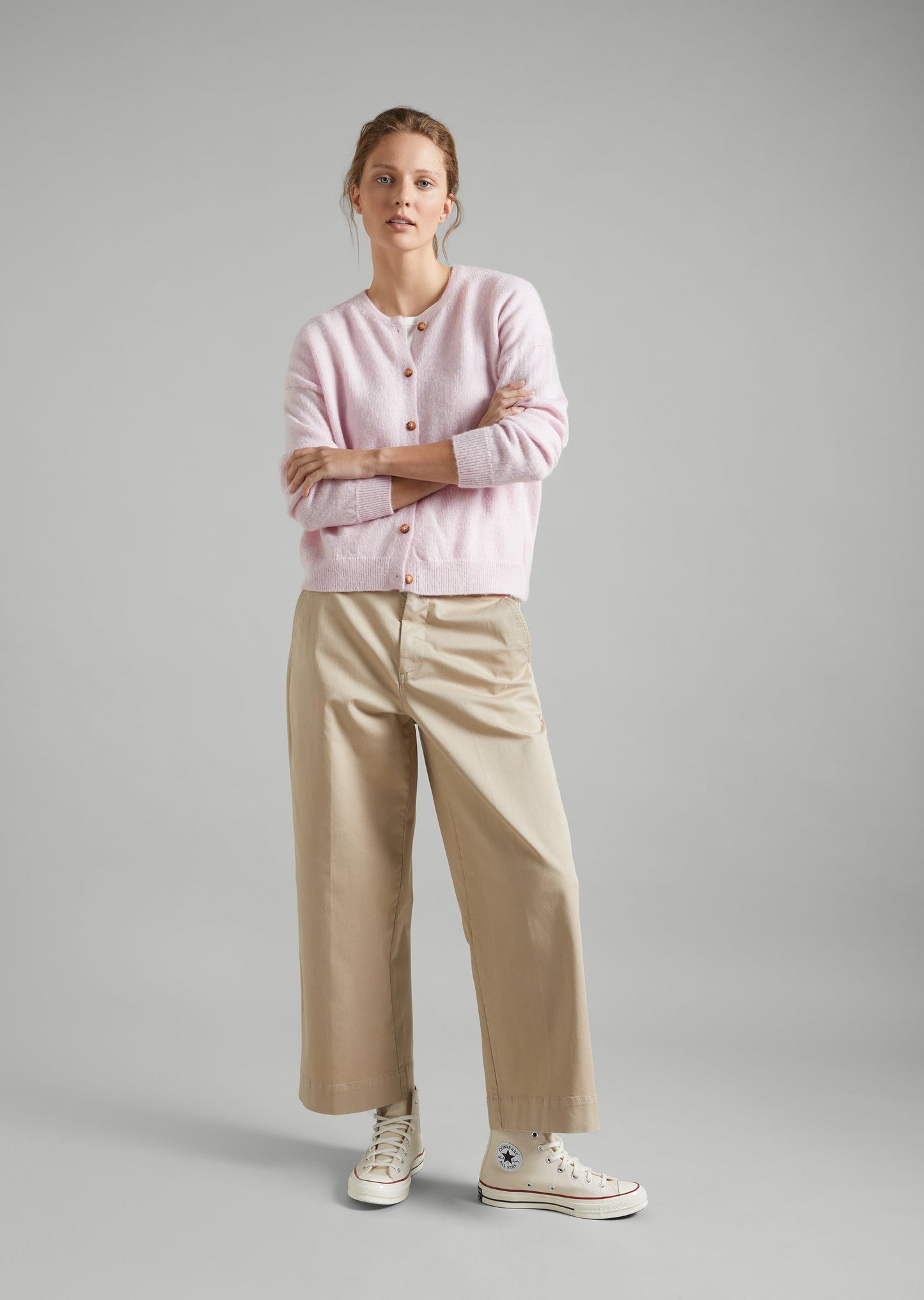 Crew Neck Cardigan