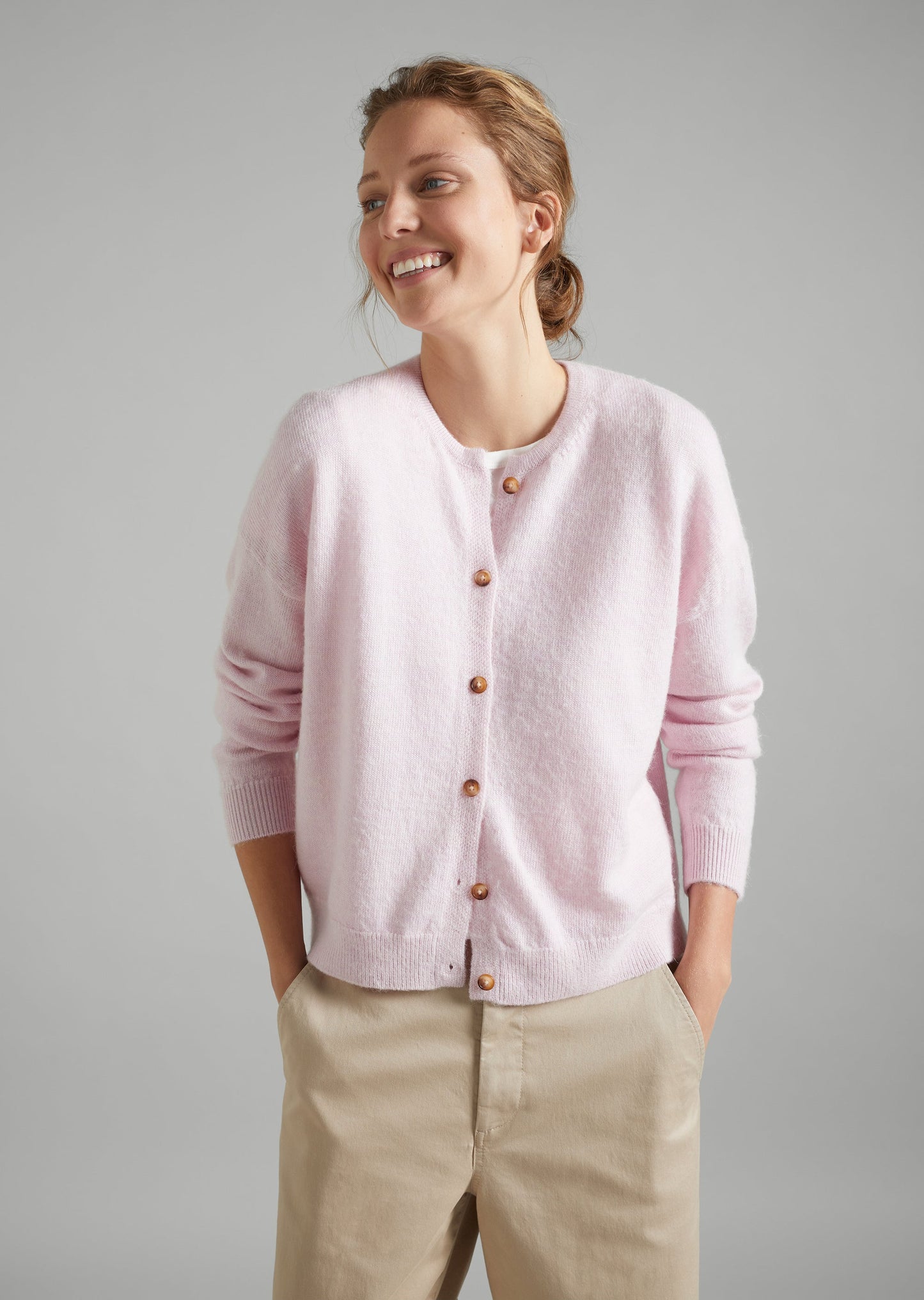Crew Neck Cardigan