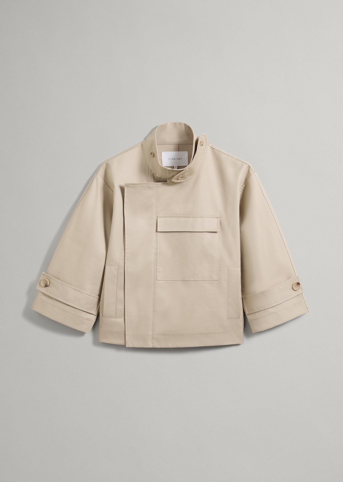 Cropped Cotton Trench