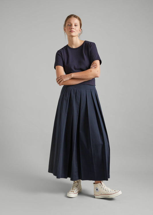 Pleat Front Skirt