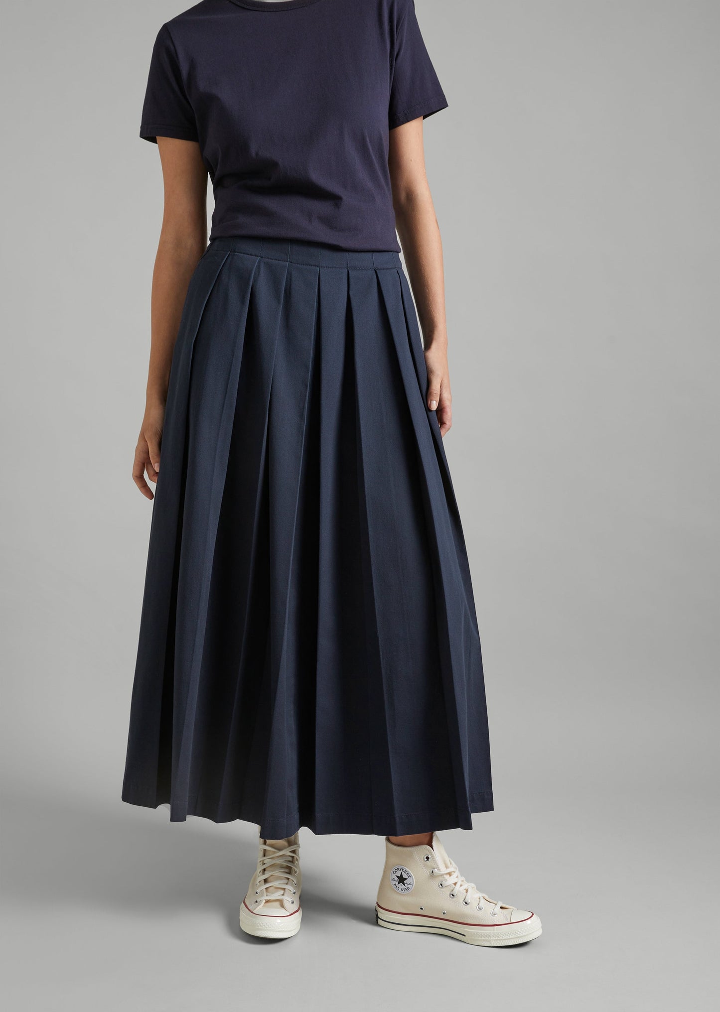 Pleat Front Skirt