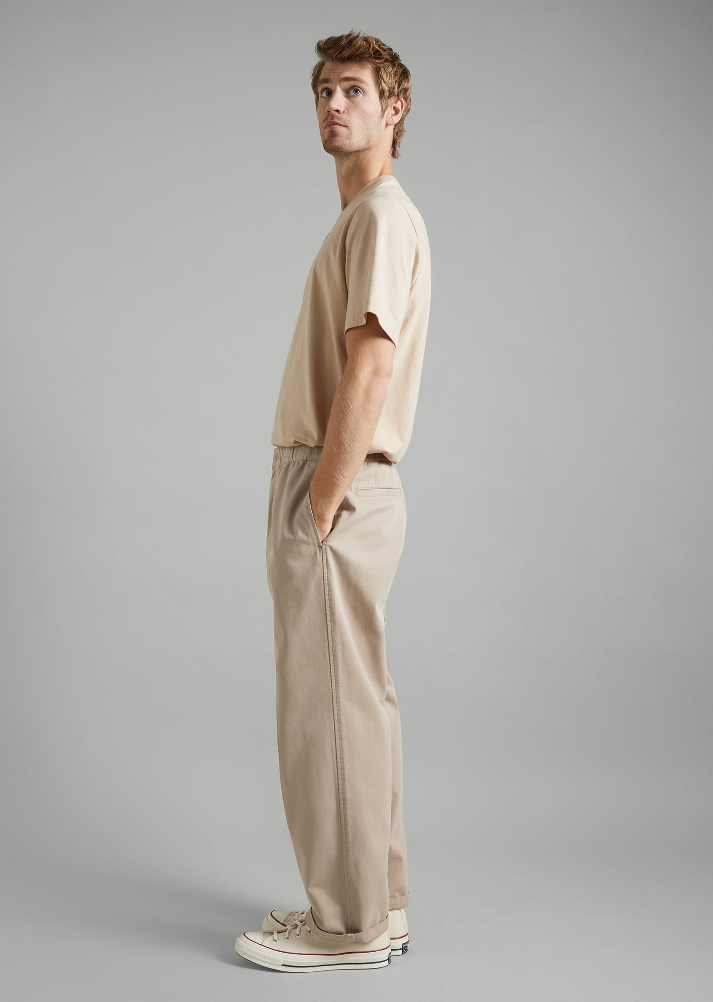 Elastic Relaxed Chino Pant