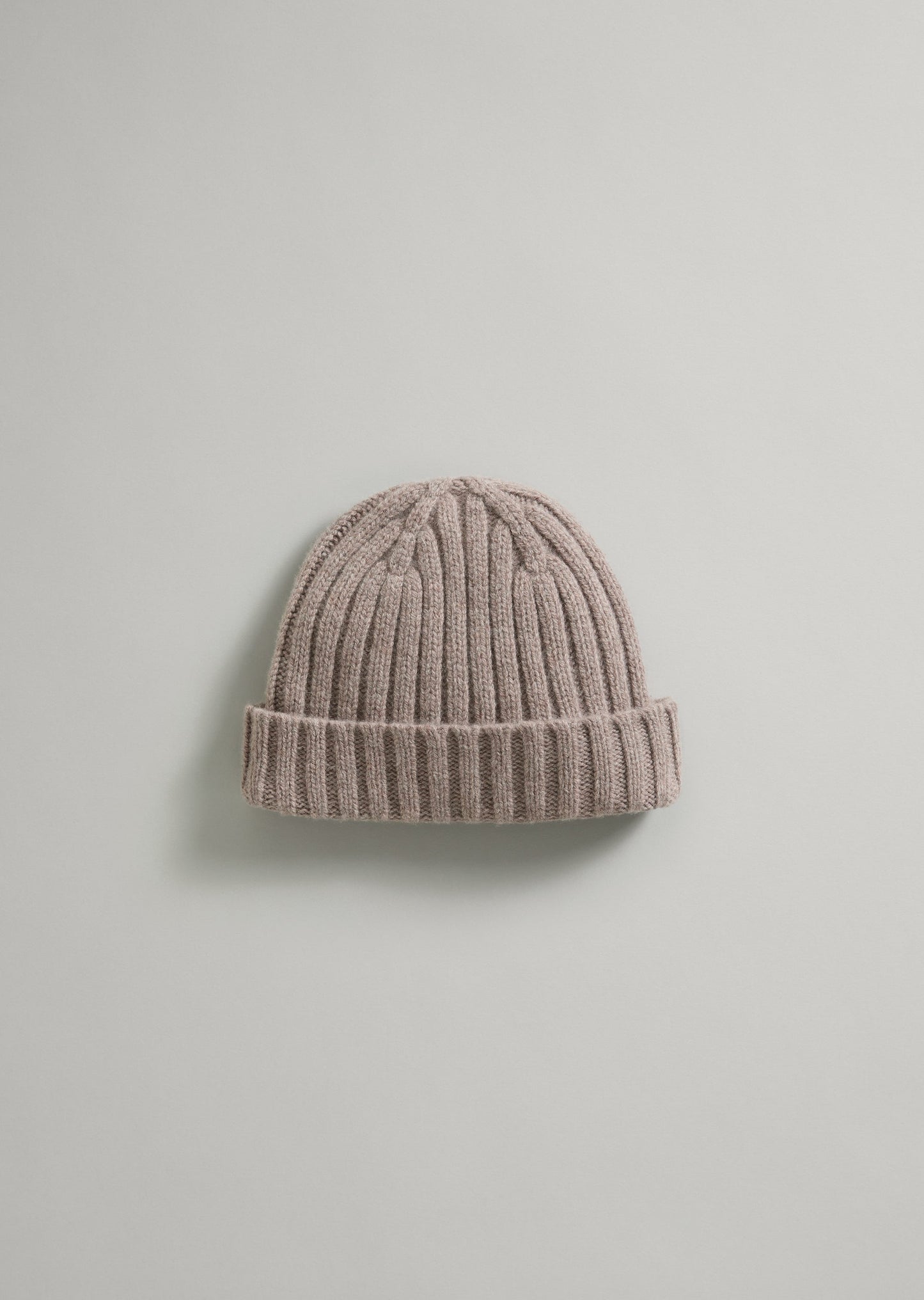 Lambswool Rib Knit Beanie