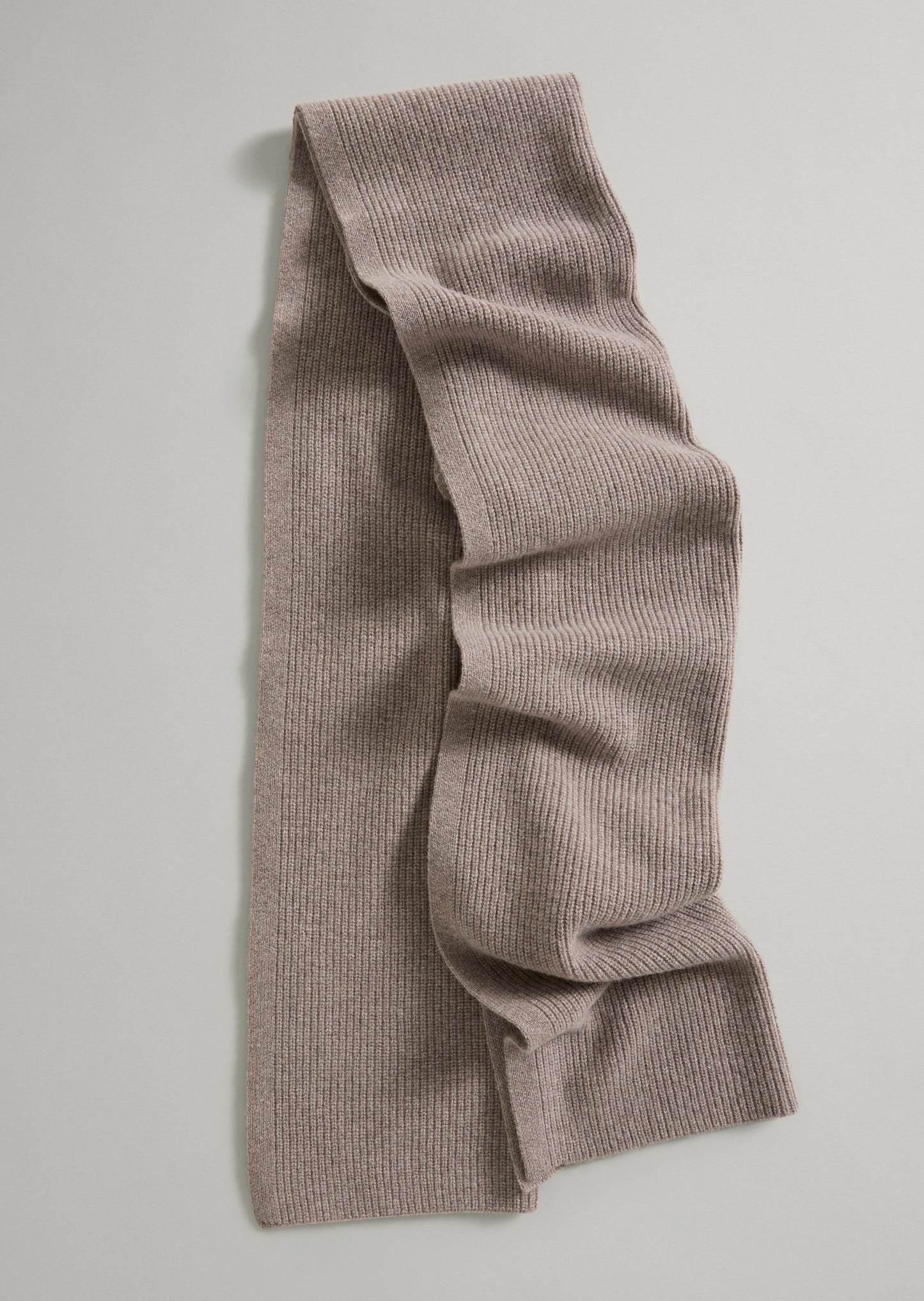Lambswool Rib Knit Scarf