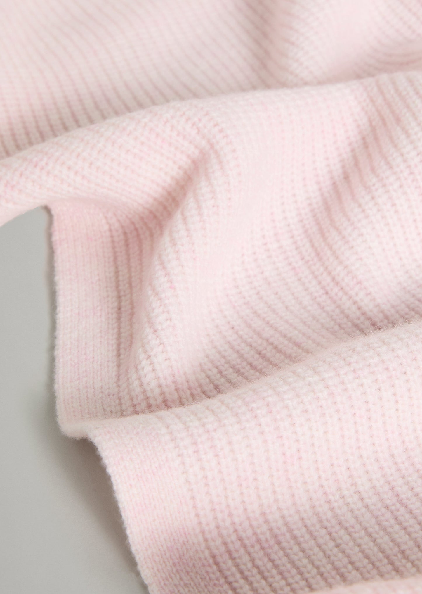 Lambswool Rib Knit Scarf