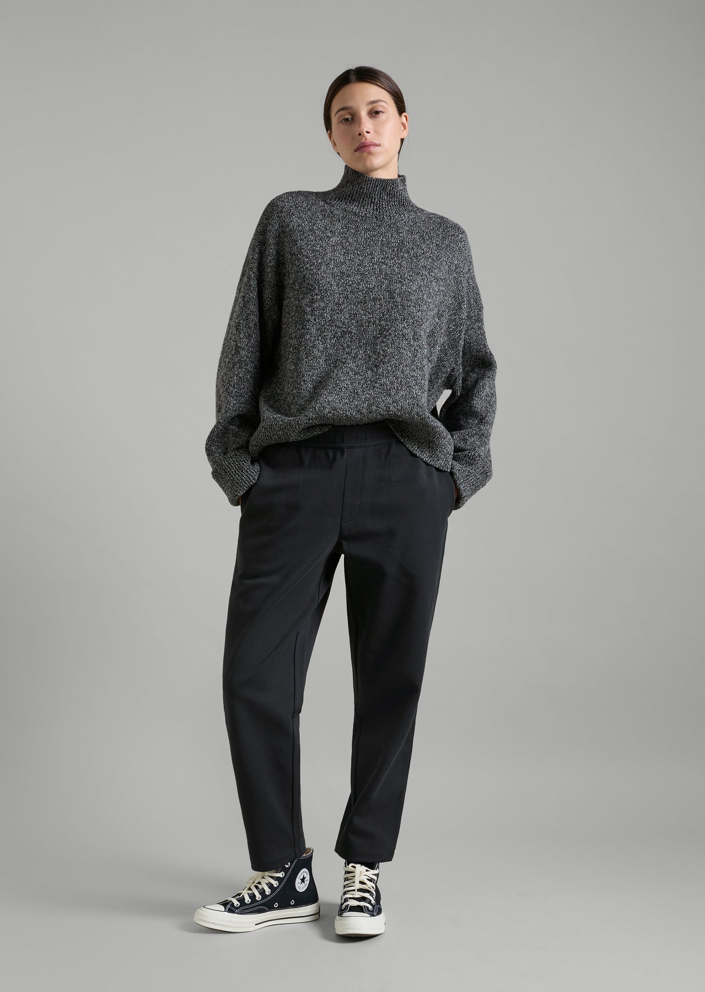 Tweed Turtleneck Knit