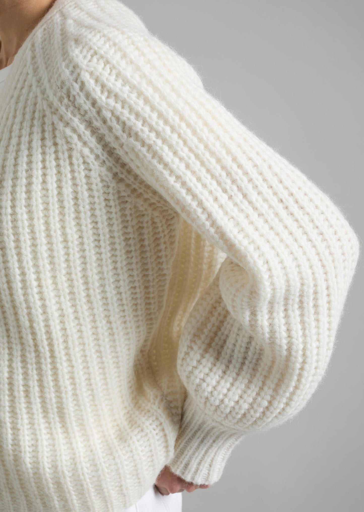 Rib V Neck Cardigan
