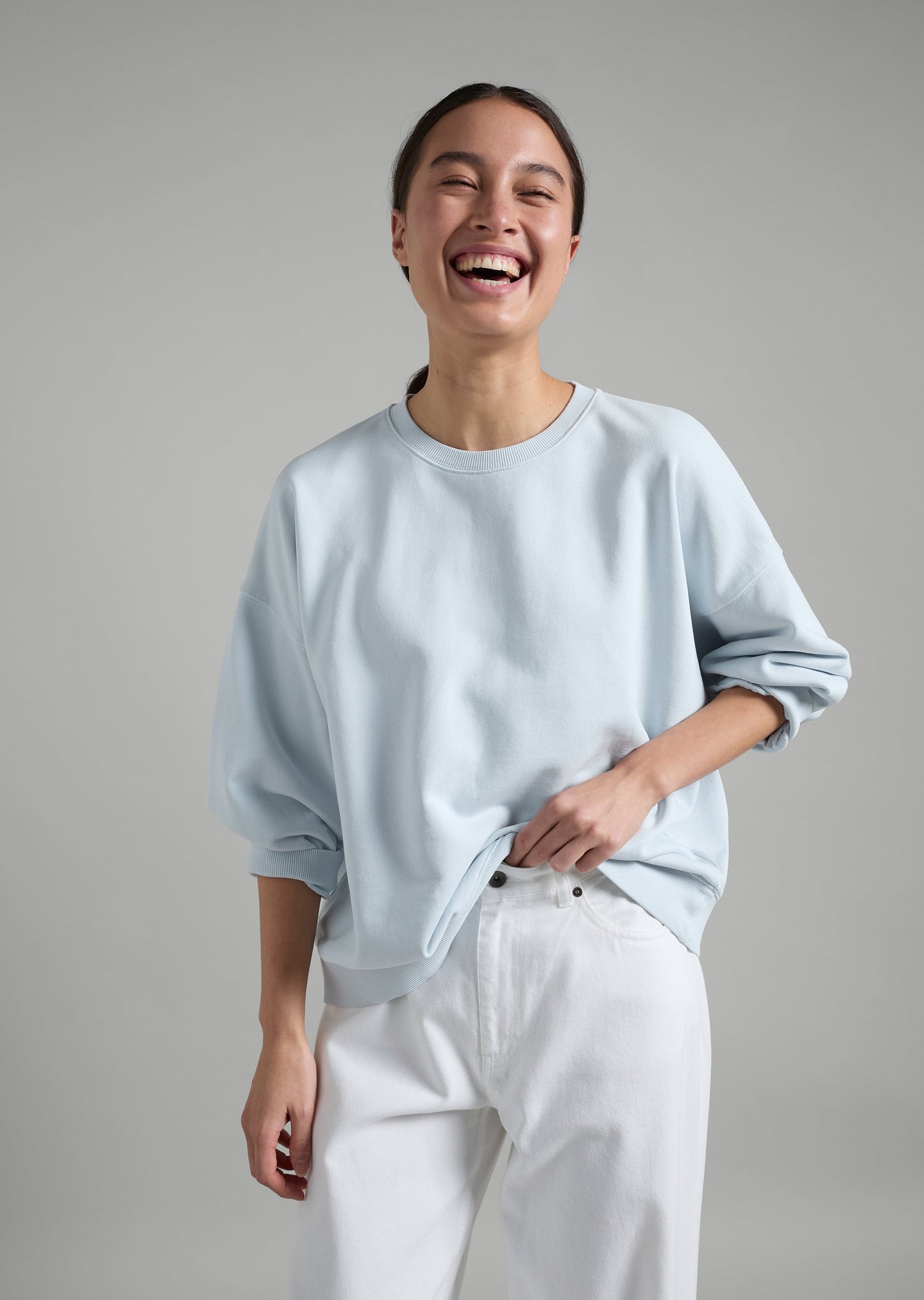 Gathered Sleeve Sweat