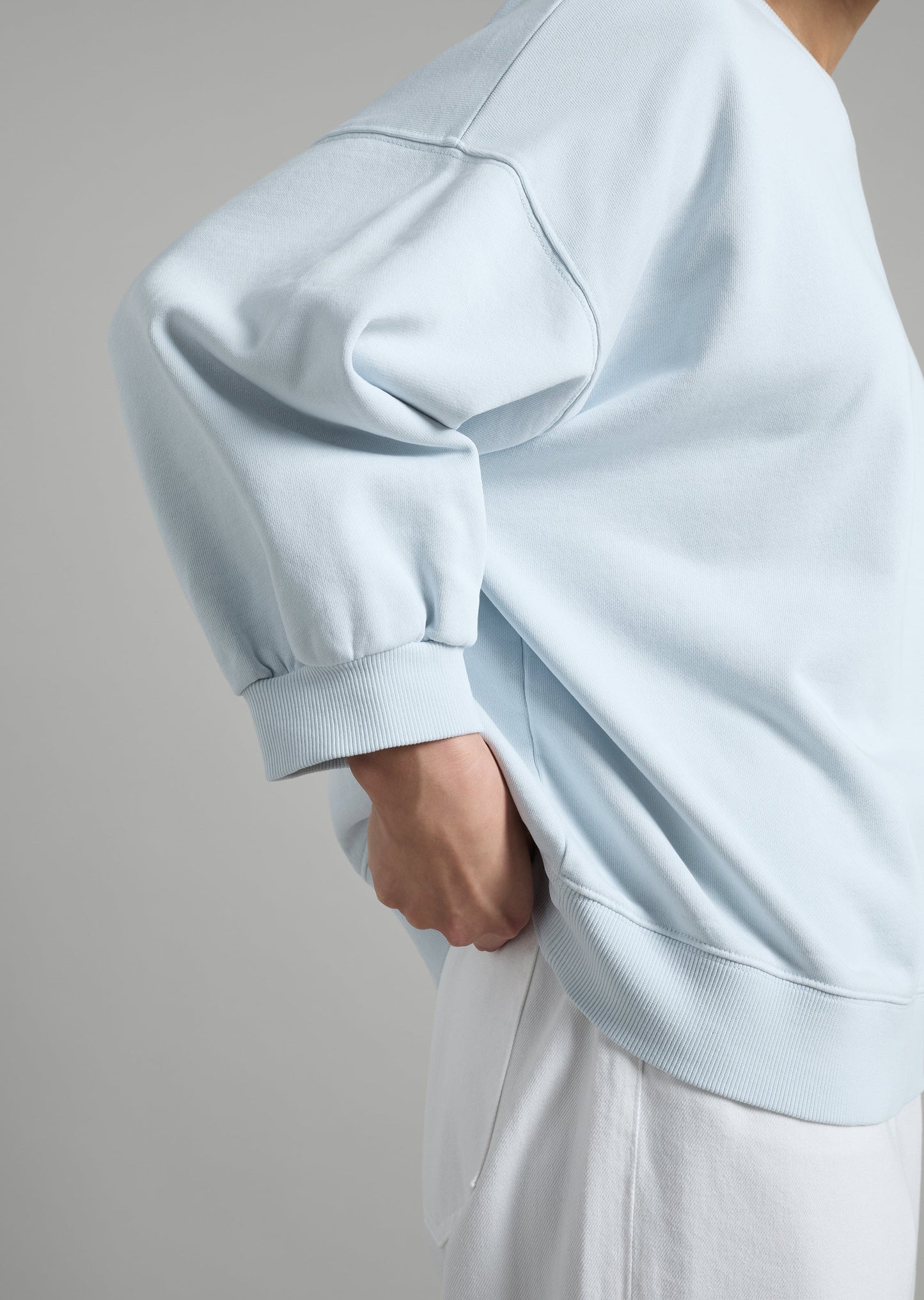 Gathered Sleeve Sweat