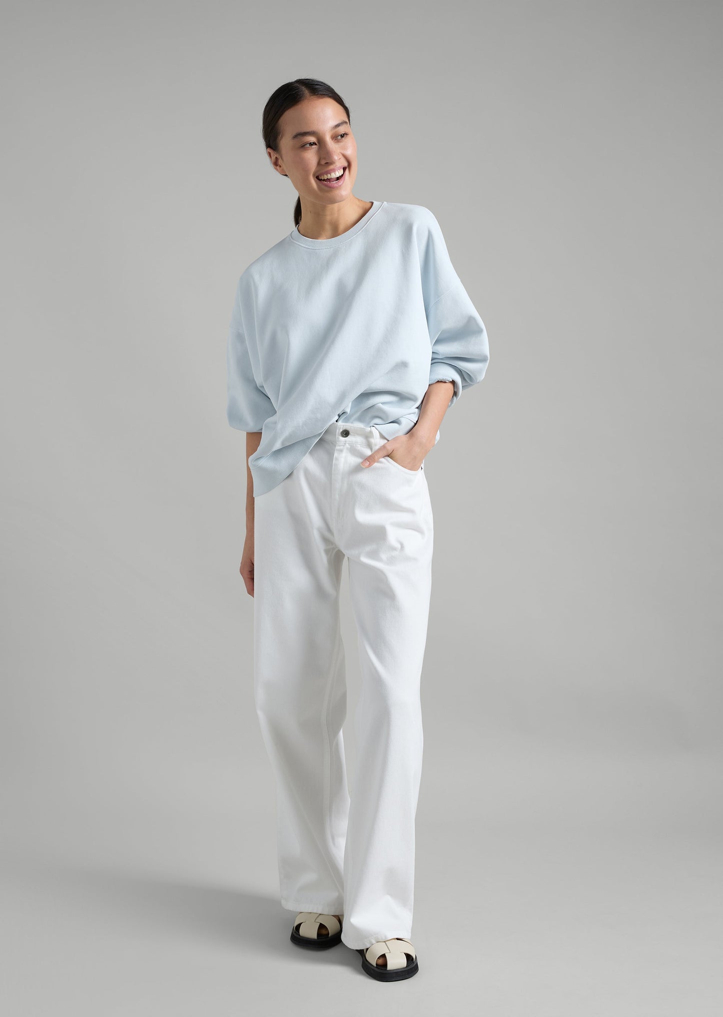 Gathered Sleeve Sweat