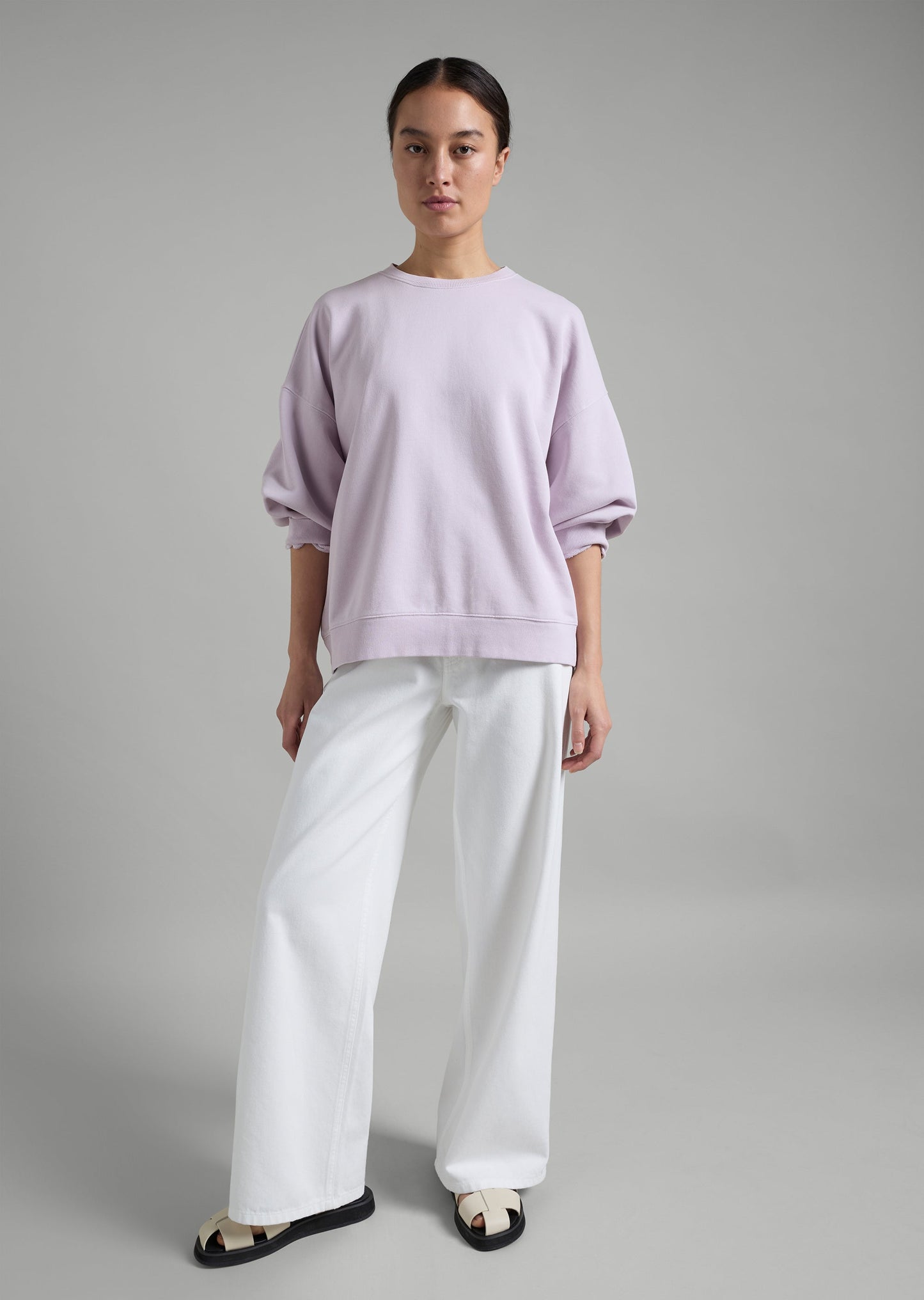 Gathered Sleeve Sweat
