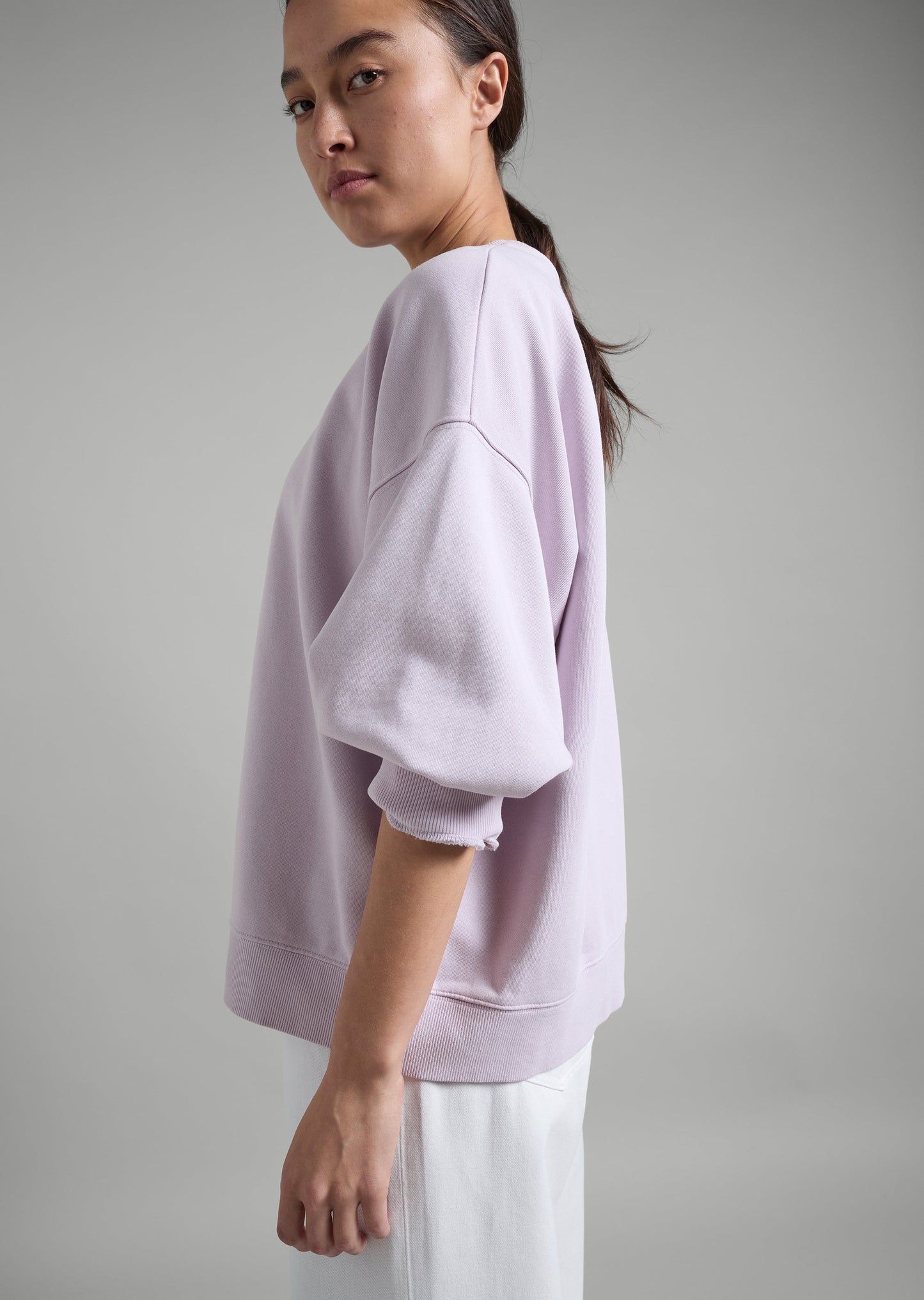 Gathered Sleeve Sweat